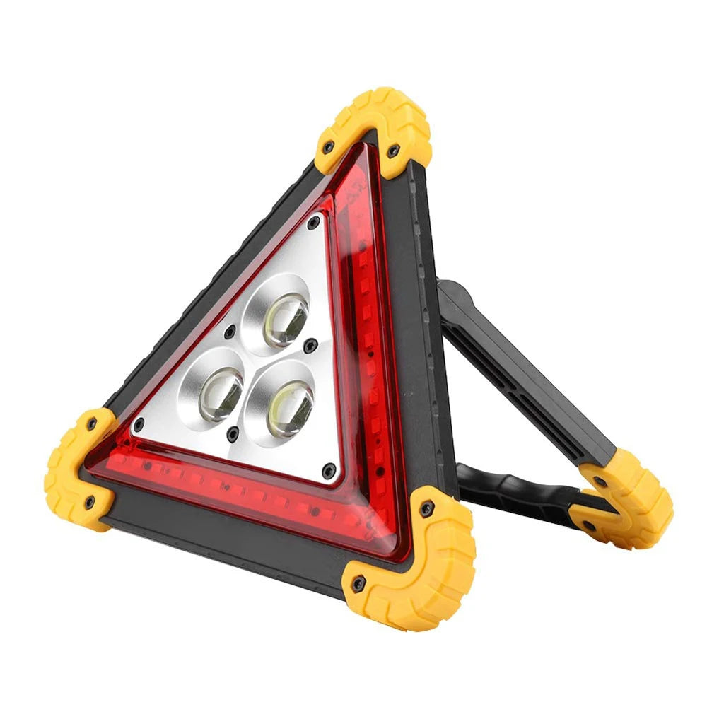 COB 30W LED Emergency Triangle Work Light – Rechargeable Roadside Emergency Work Light Zpaxo