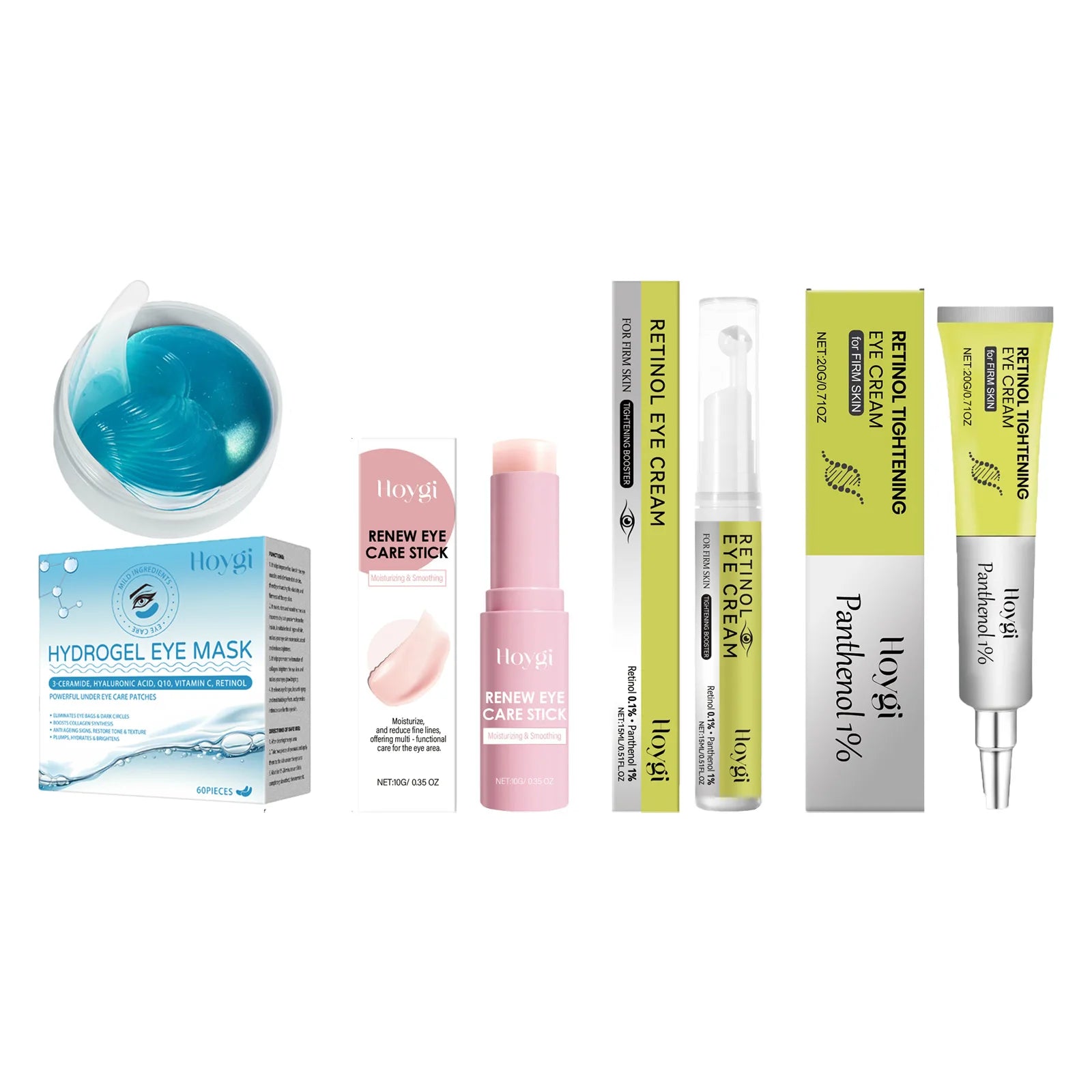 Hoygi Retinol Eye Cream, Serum, Stick & Patches | Anti-Wrinkle Retinol Eye Treatment Zpaxo