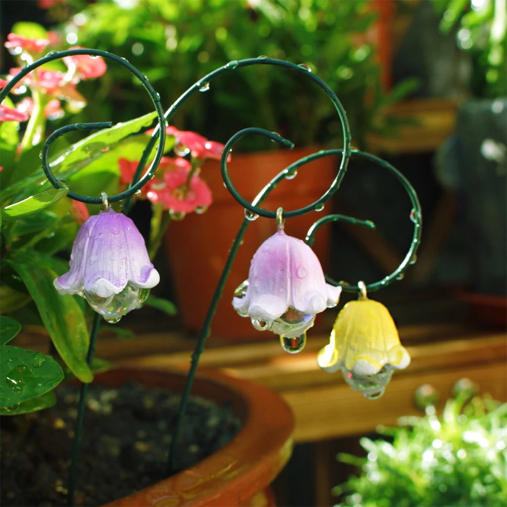 Flower Pick Stand Artificial Flowers Garden Decor Outdoor Fake Faux