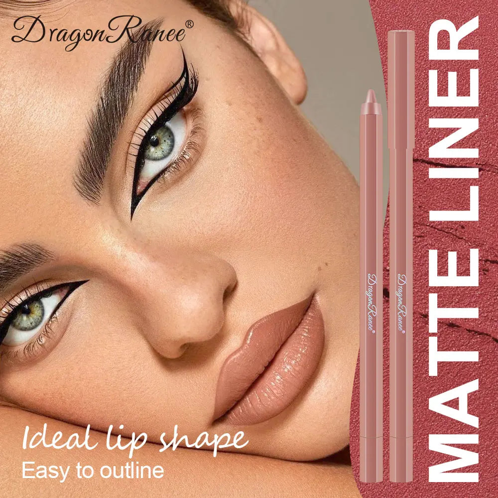 Lip Liner for Autumn and Winter, Matte, Brightening, Enhances Complexion, Velvet Matte Lipstick, Long-Lasting Effect, Non-Fading, Non-Stick Cup Lip Liner Zpaxo