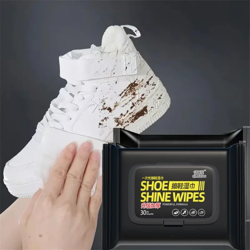 12-60Pcs Disposable Shoes Clean Wipes Portable White Shoes Cleaning Care Wipes Sneakers Cleaning Quick Wet Wipe VIE LENTE Zpaxo