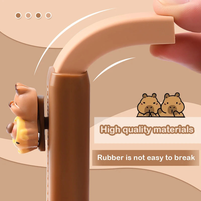 Cute Cartoon School Eraser Clean Erasing Rubber For Kids Students Office Push Pull Shell Classroom Desk Stationery School Supply Zpaxo