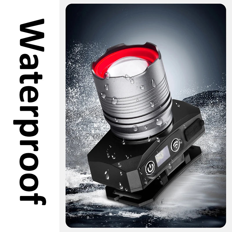 POCKETMAN LED Headlamp – White, Red & UV USB Rechargeable