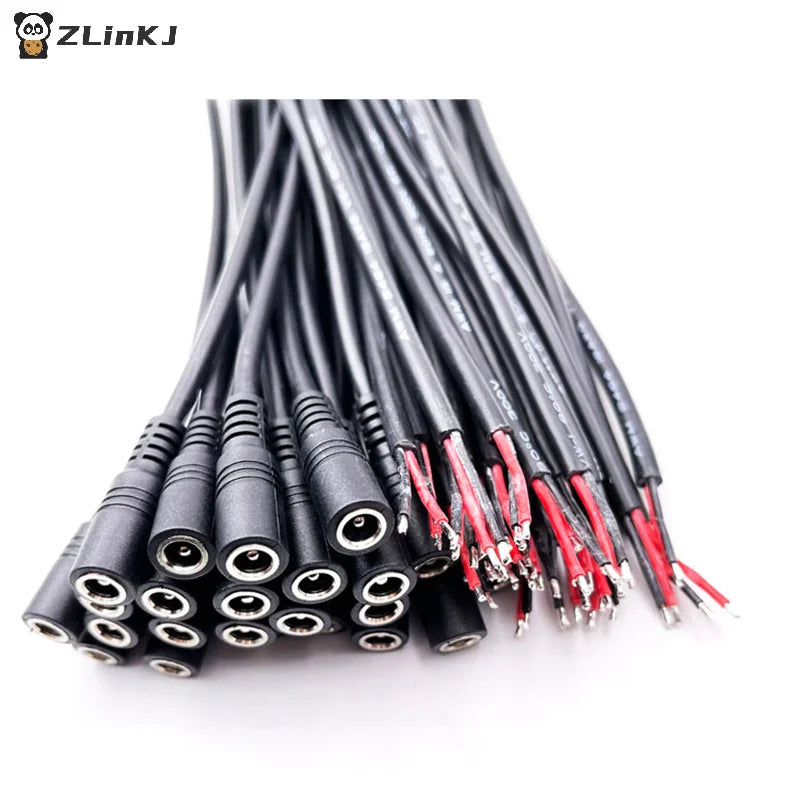 5 5x2 1 Plug DC Male Female Cable Wire Connector 3528 5050 LED Strip Zpaxo