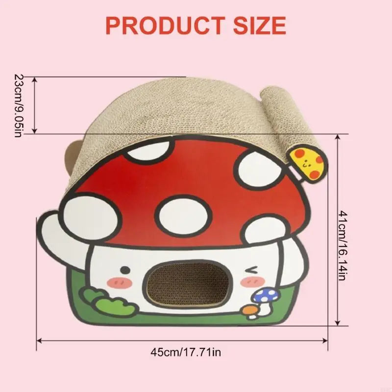 Mushroom Pet Scratch Bed Kittens Puppy Dog Cats Nest Supplies