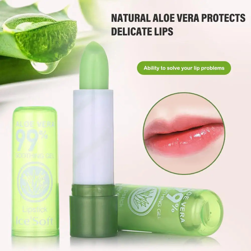 Aloe Vera Color Changing Lip Balm – Moisturizing & Nourishing Color Changing Lip Balm Zpaxo