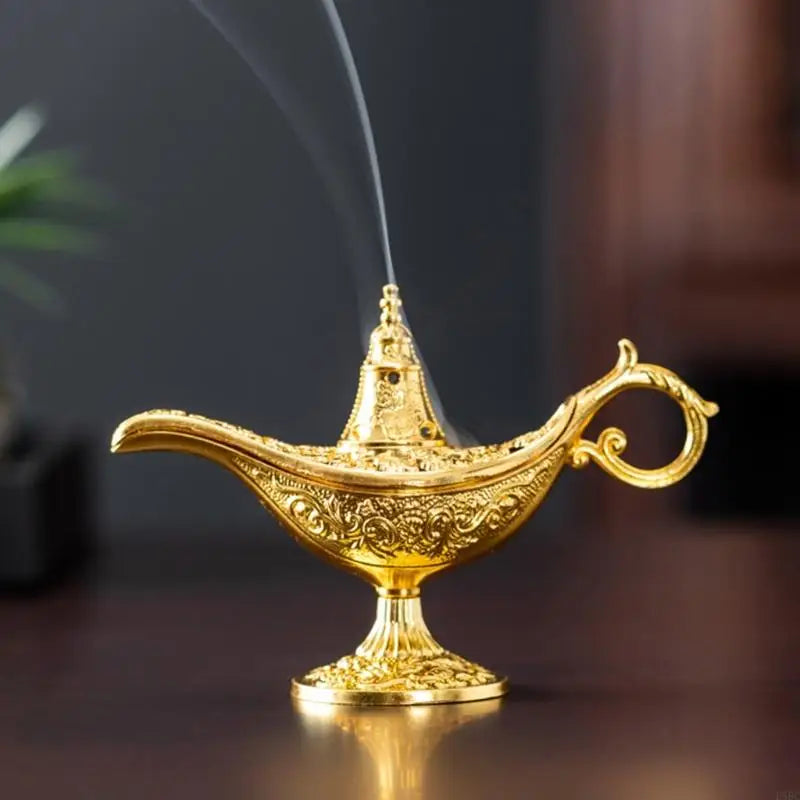 Metal Wishing Lamp Incenses Burners Multifunctional for Home Decors and Relaxation Zpaxo