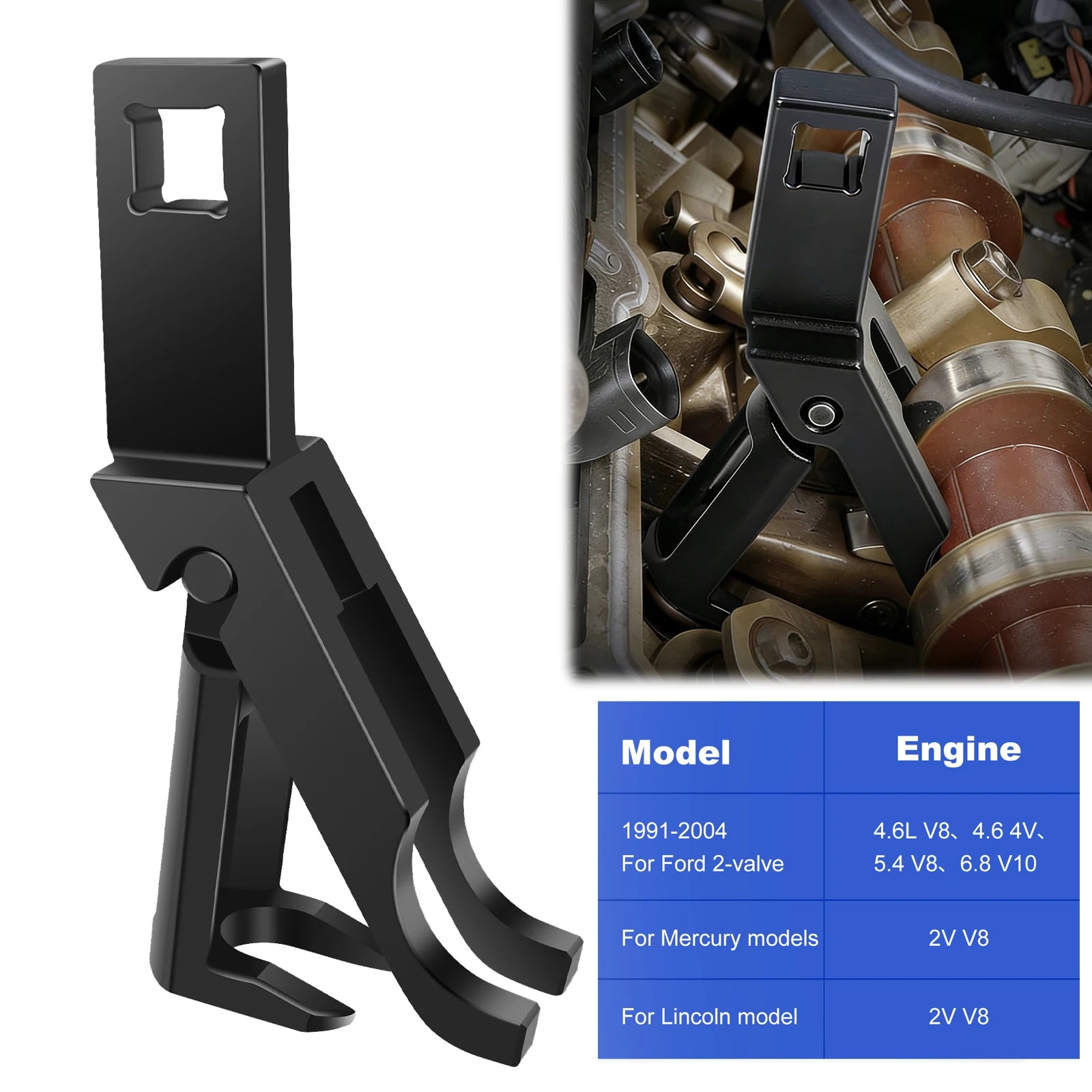 Valve Spring Removal Tool Car Engine Compressor Tool Compatible with 1991-2004 Modular 4.6L V8 4.6 4V 5.4 V8 6.8 V10 Engine 2 Zpaxo