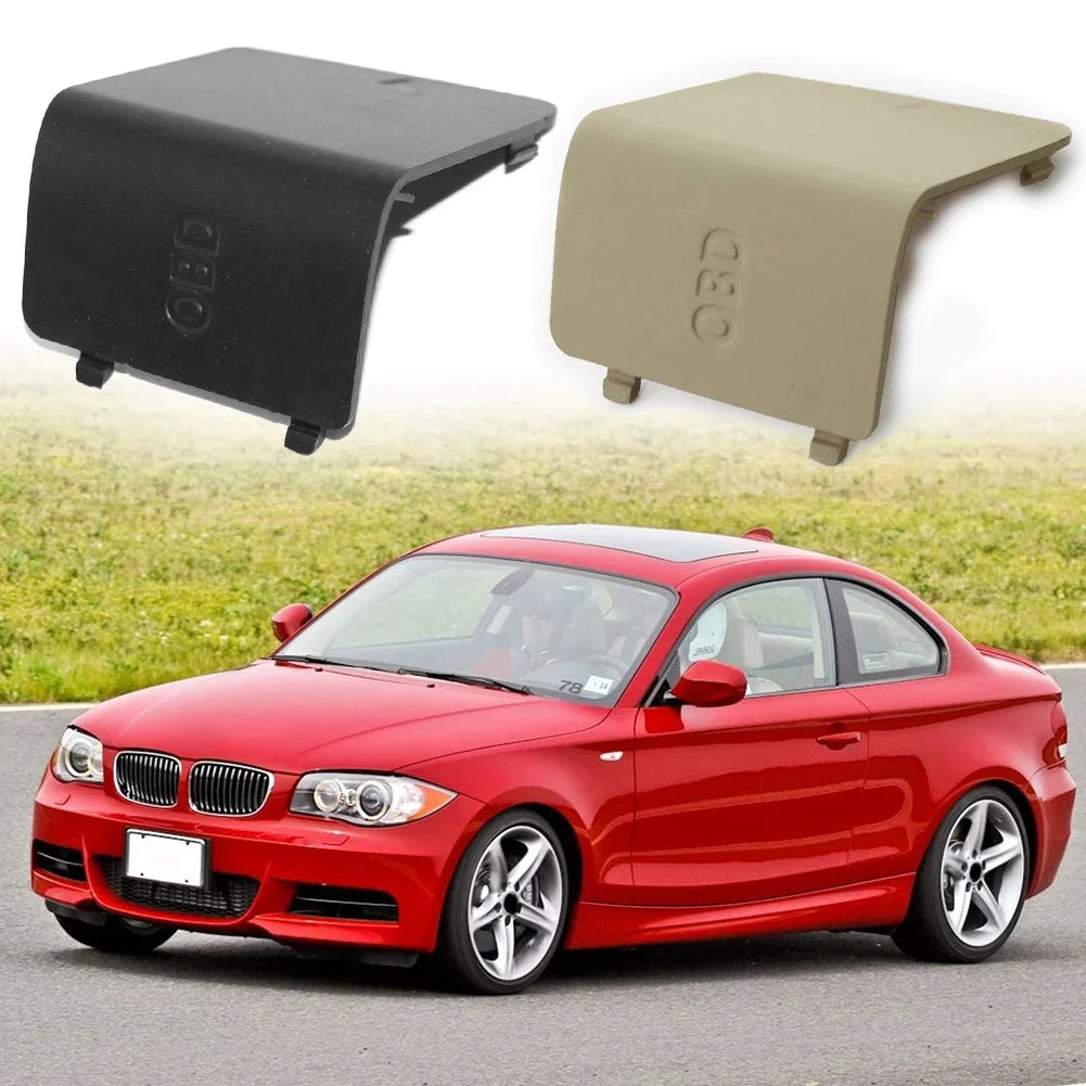 OBD Diagnostic Plug Cover Kick Panel Trim Cap Car Interior Kick Plate Cover for BMW 1 Series E81 E82 E84 E87 E88 Zpaxo