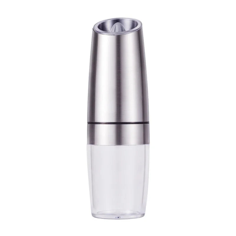 Electric Pepper Grinder Stainless Steel Automatic Gravity Shaker Salt Zpaxo Sliver