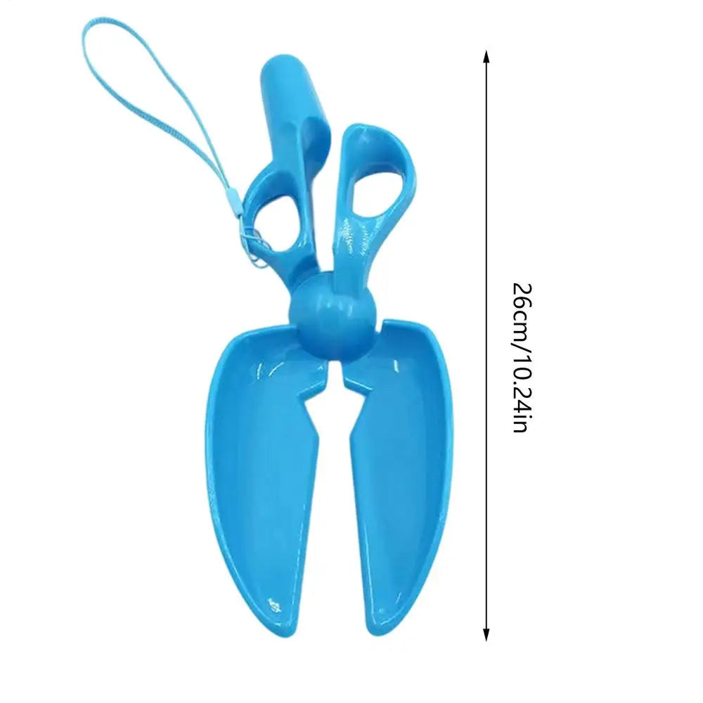 Dog Poop Scooper Portable Scissors Shaped Waste Pick Up Grabber Yard