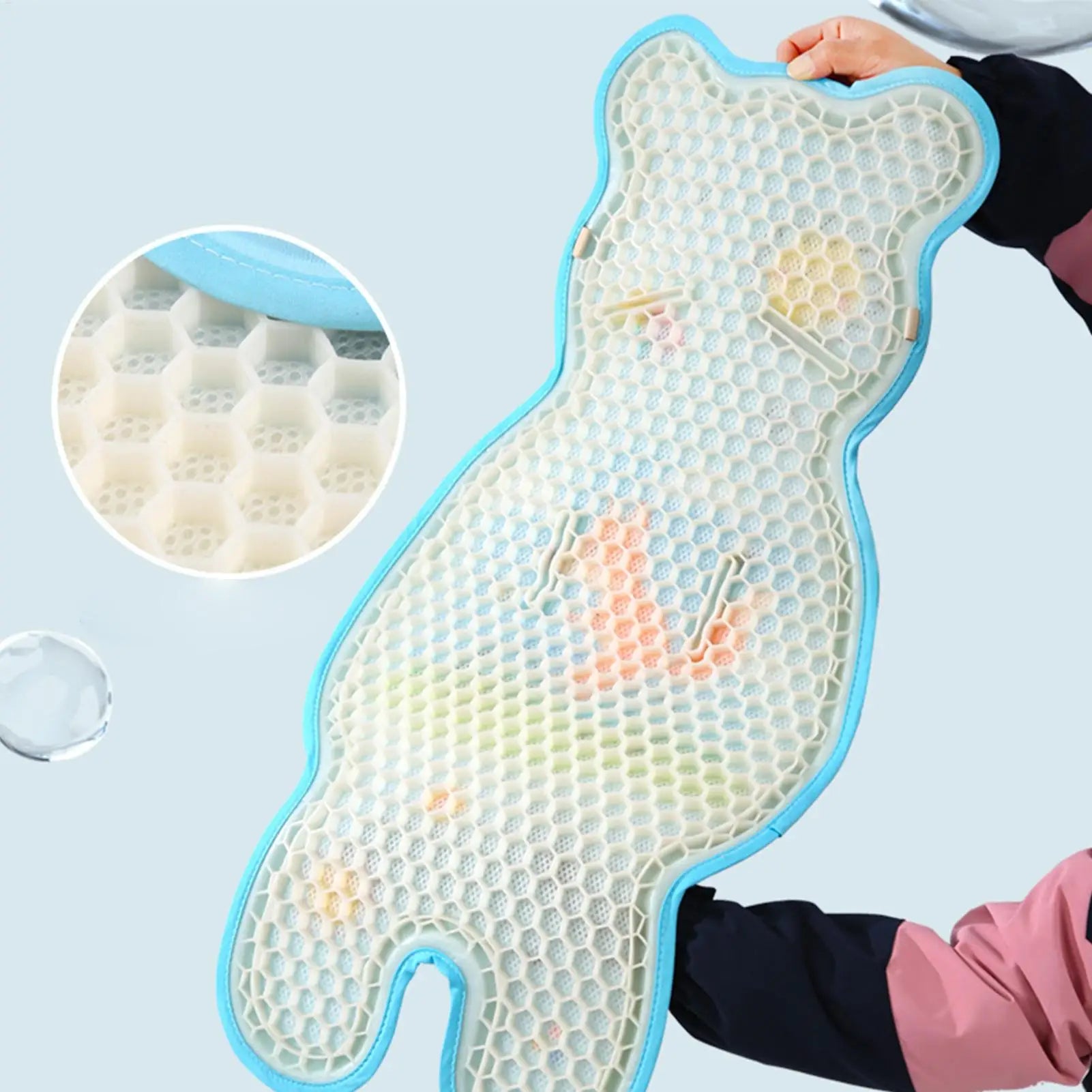 Baby Stroller Cooling Mat Honeycomb Gel Breathable Kids Car Seat