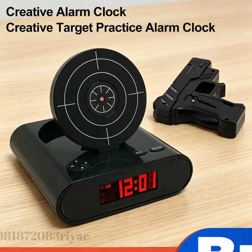 Target Alarm Clock with LED Display Personalized Wake Shot Alarm Clock Ringtones Customization for Heavy Sleepers Novelty Girls Zpaxo