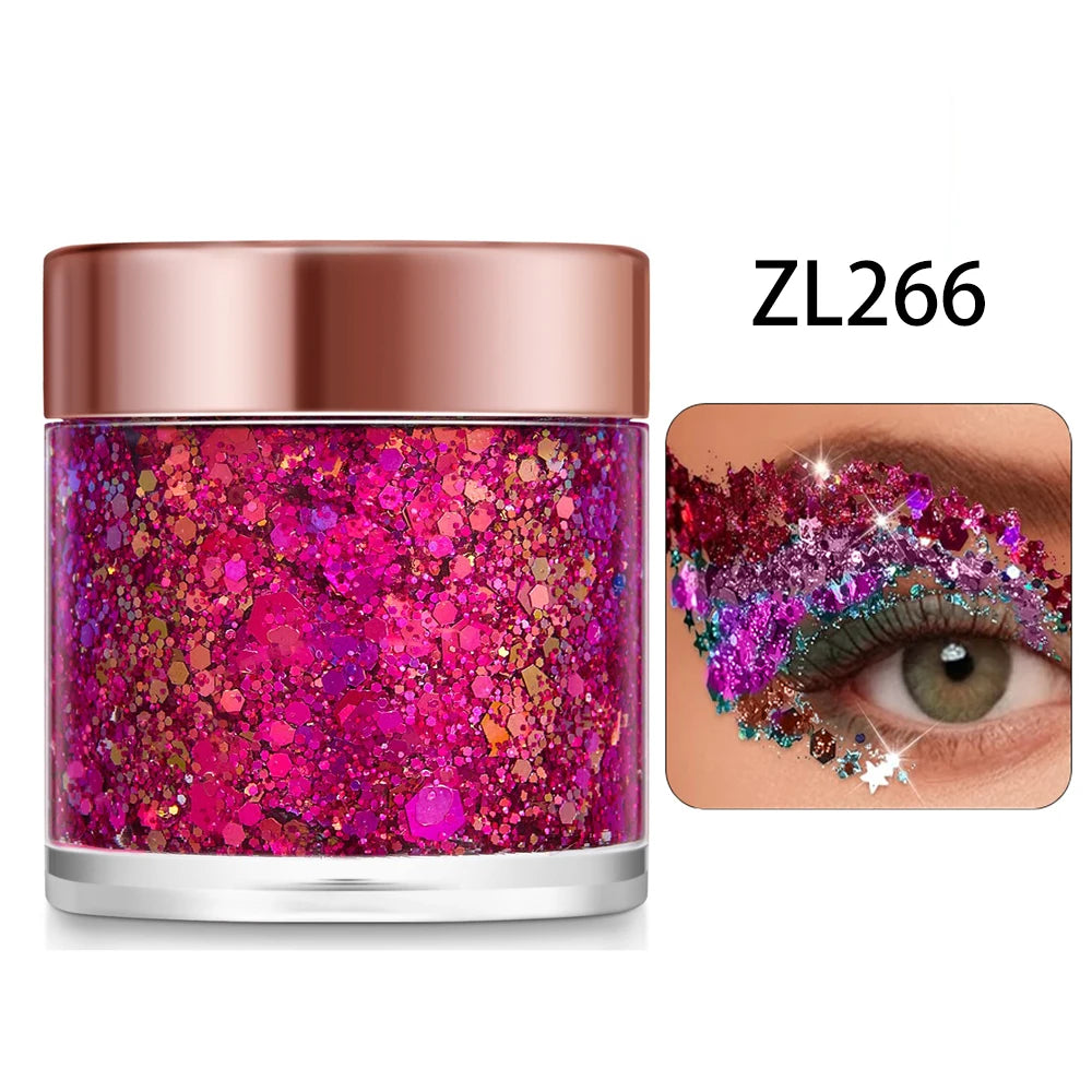 Chameleon Glitter Gel Sequins Eye Body Hair Makeup Long-lasting Zpaxo ZL266