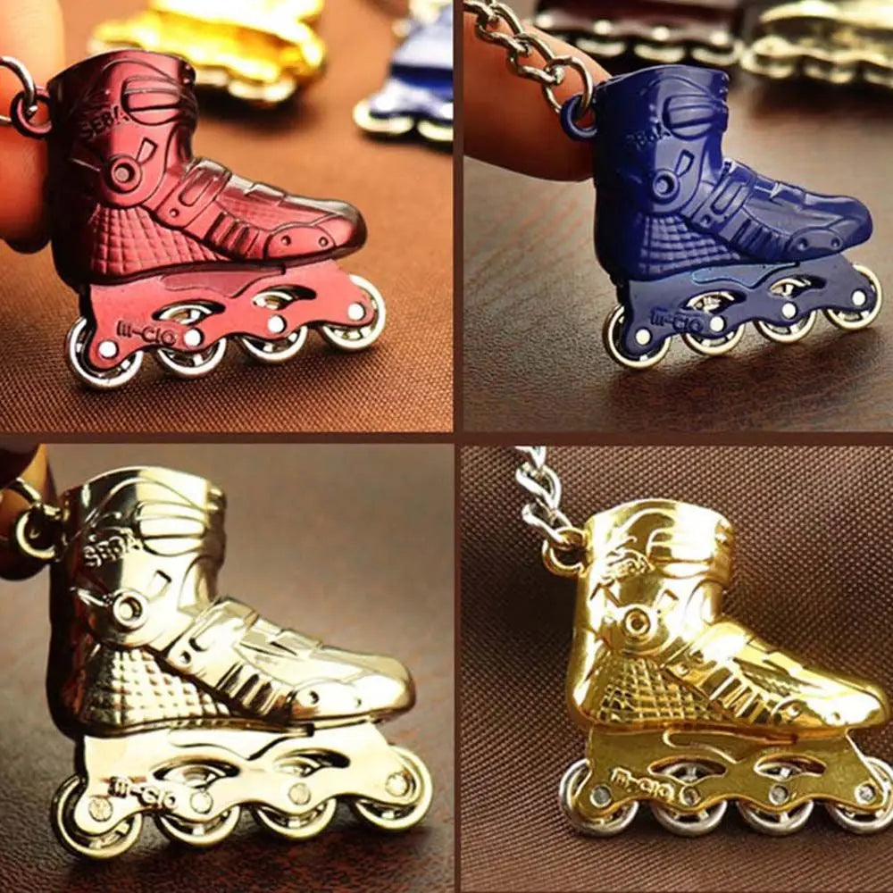 Accessaries Party Gift Skate Keyring Bag Holder Car Key Ring Skating Pendant Key Chain Single row skating Skate Key Chain Zpaxo