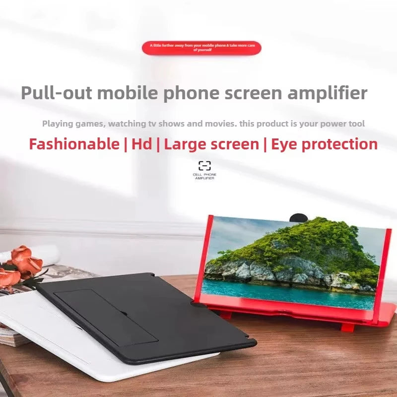 12"Mobile Phone Magnifier Easy TV Viewing Orientation Landscapes Use Eye Protection Full-Screen Mobile Phone Magnificate Zpaxo