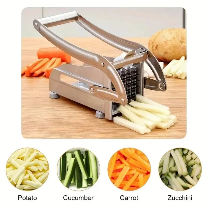 Multifunction Cutting Potato Machine Stainless Steel Cut Manual Vegetable Cutter Tool Potato Cut Cucumber Fruits And Vegetables Zpaxo