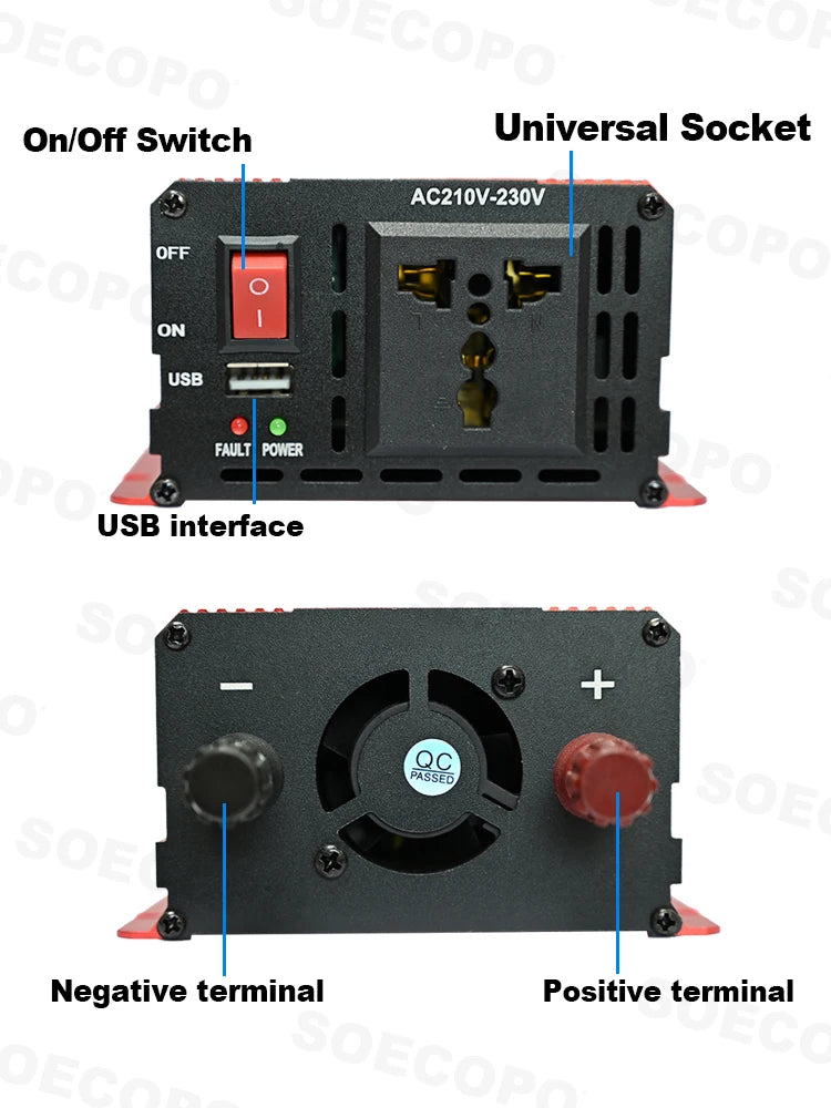 Complete Solar Kit-solar Panel+650W 6000W Peak Inverter+controller