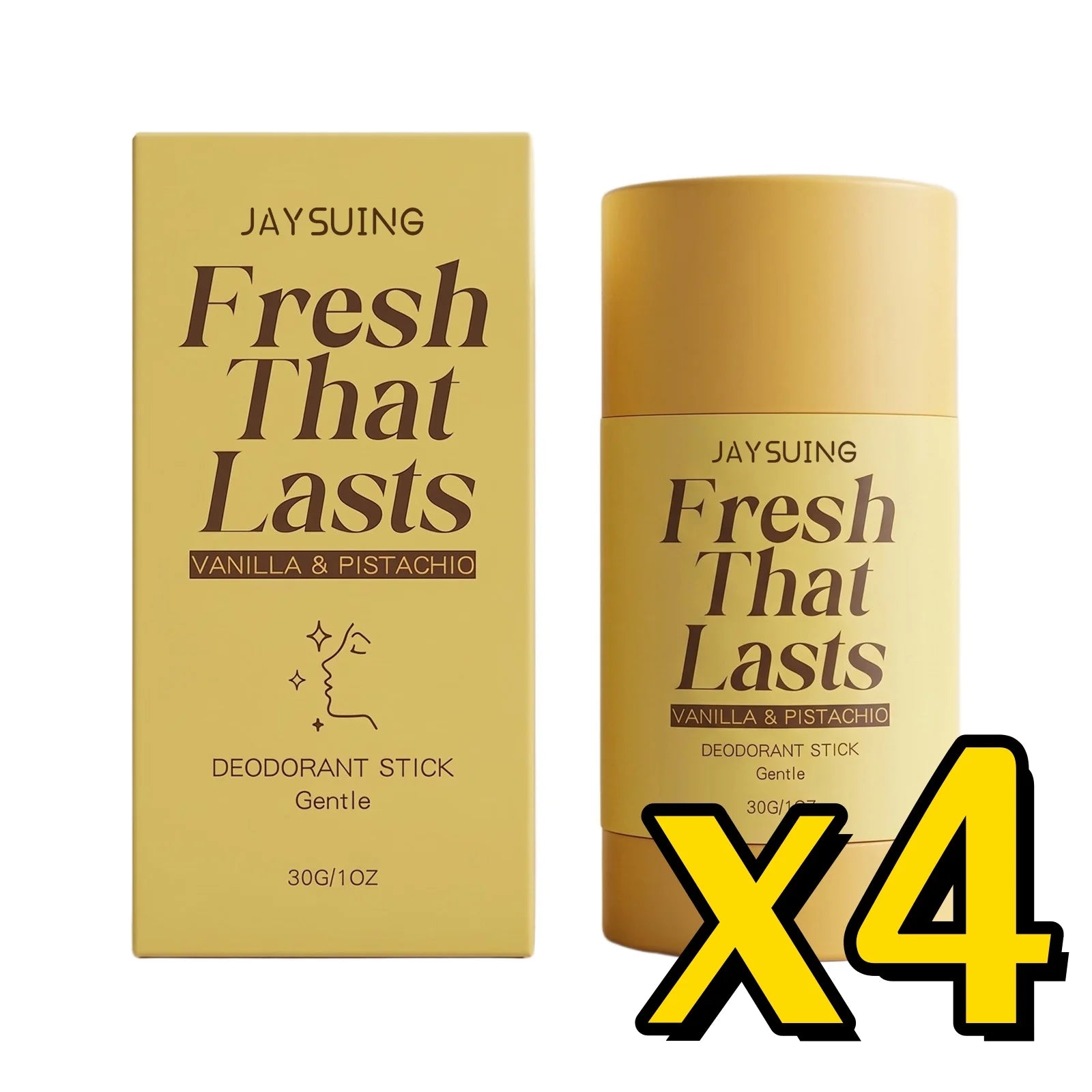 Vanilla Deodorant Antiperspirant Stick | Odor Control 30g Deodorant Stick Zpaxo 30g Boxed x 4