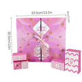 Reusable Calendar Advent 24-Grid Christmas Countdown Refillable