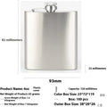 Hot Sale 4-12oz Stainless Steel Hip Flask with Funnel Pocket Hip Flask Alcohol Whiskey Hip Flask Screw Cap Zpaxo 4 oz