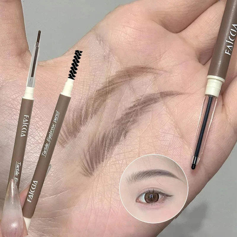Waterproof Double-ended Eyebrow Pencil Long-lasting Ultra Fine