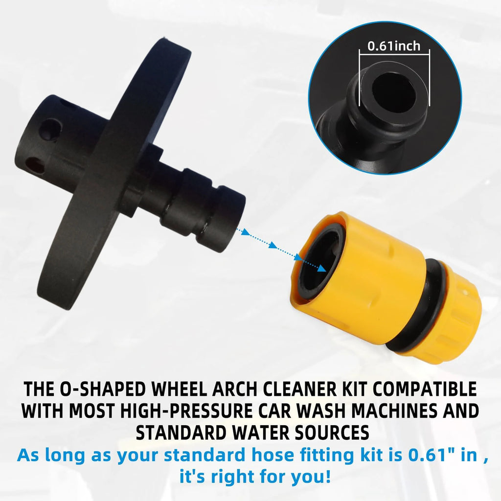 Quick Connect Undercarriage Cleaner Vehicle Chassis Wash Pressure