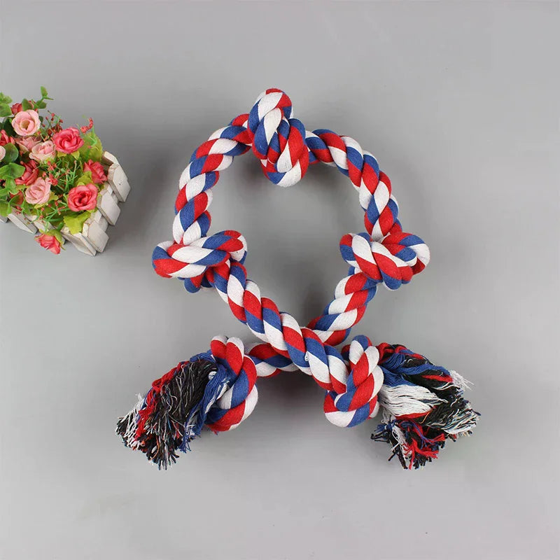 Heavy-duty Dog Rope Toy Teeth Cleaning Chewing Extra Long Durable Zpaxo