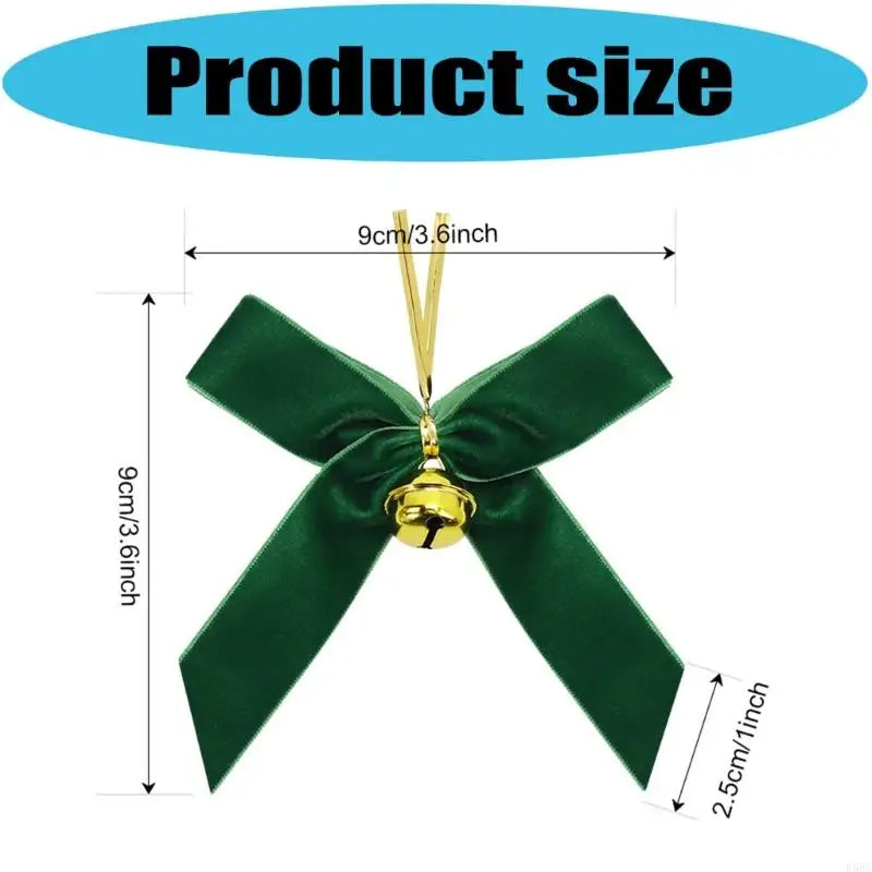 Velvety Bowknot Hnaging Ornament Christmas Tree Decoration