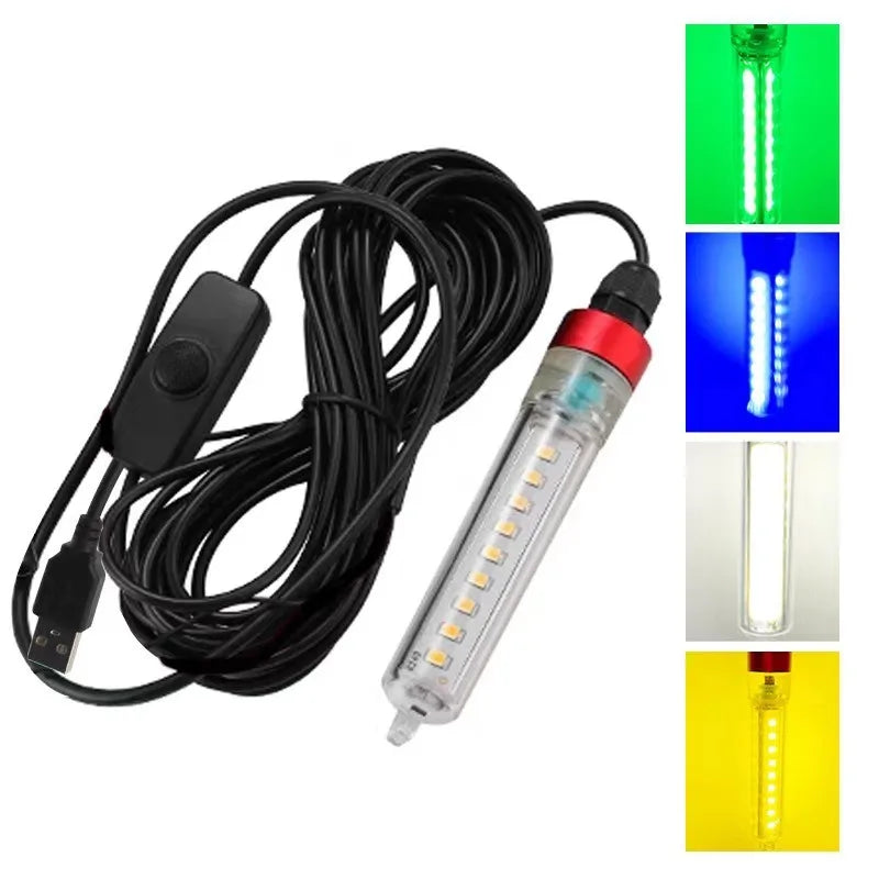 SHINEKNOT 20W LED Underwater Fish Lure Light | 4 Colors IP68 Underwater Fishing Light Zpaxo
