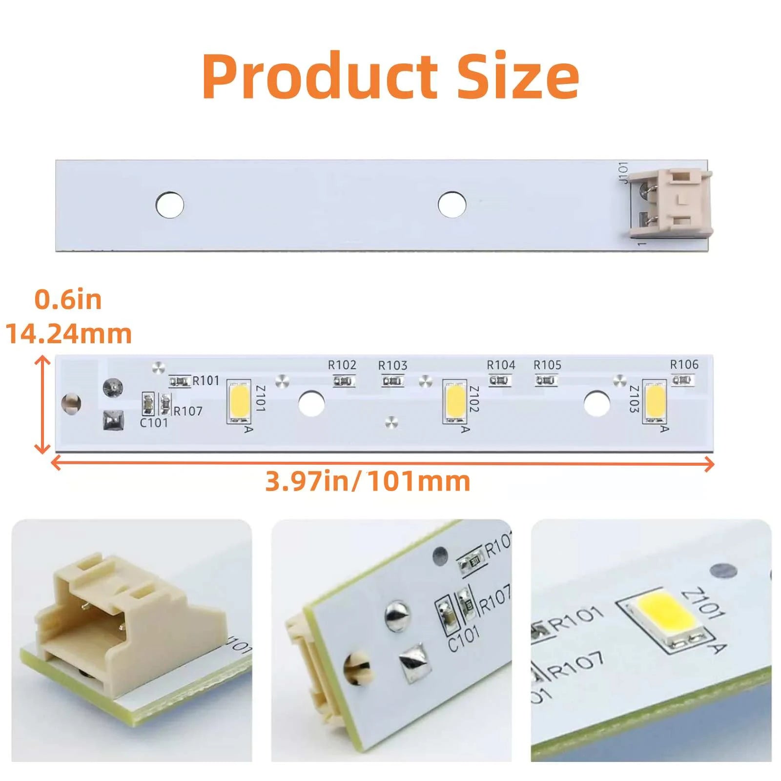 WR55X26671 Refrigerator LED Light Board Waterproof Replacement GE