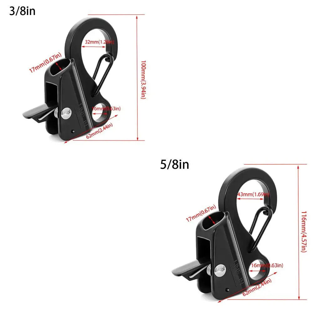 304 Stainless Steel Boat Fenders Clip Adjustable Sliding Spring Adjustable Stainless Steel Hooks Quick Threading Zpaxo