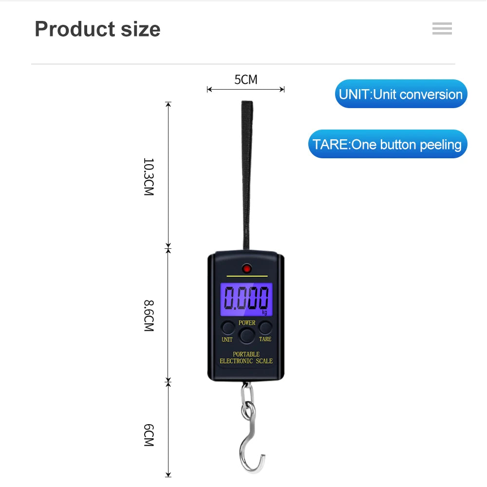 Mini Multifunctional Electronic Hanging Fishing Luggage Balanca
