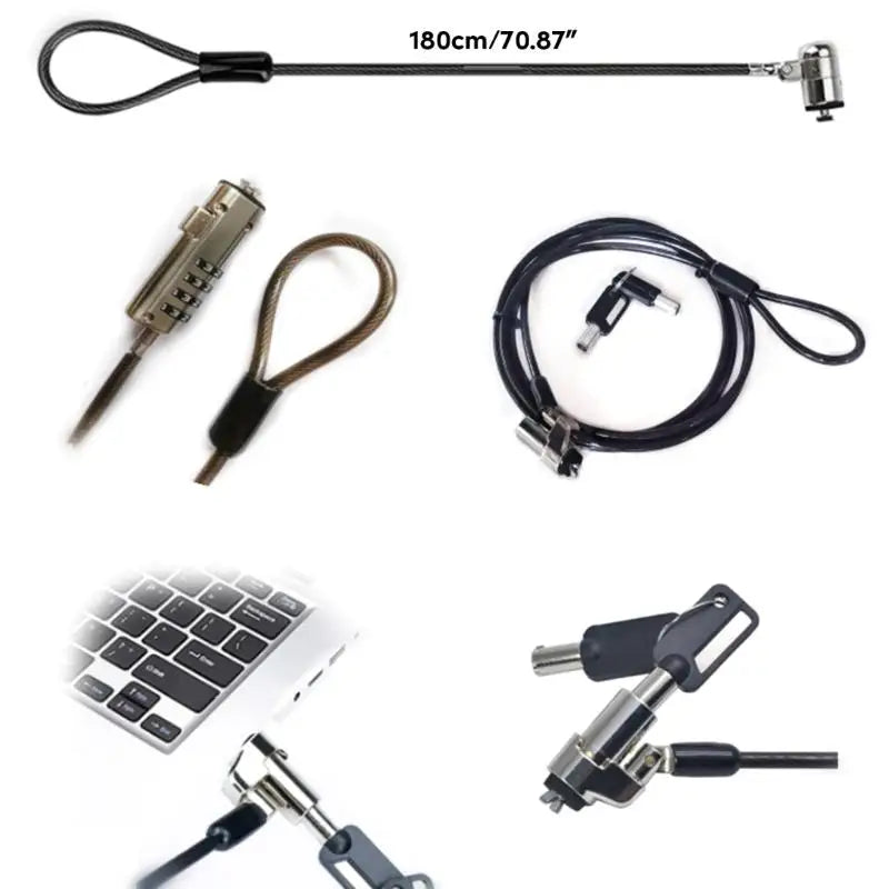 652F Laptop Lock Notebook Combination Lock Security Cable Protections and Theft Zpaxo