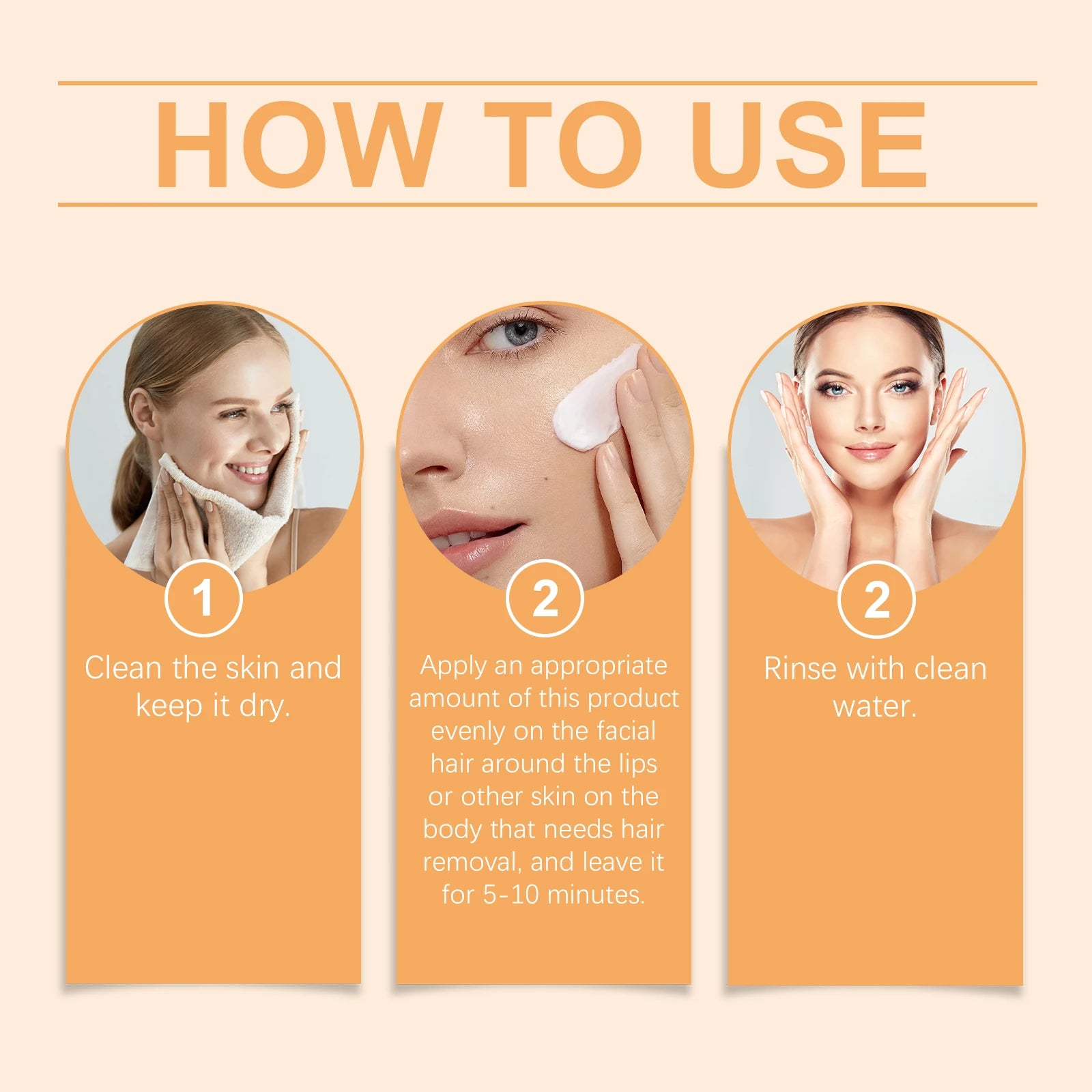 Body and Face Hair Removal Cream Gentle Smooth Skin No Irritation Non Drying Fast Hair Softening for Underarms Summer Care 20g Zpaxo
