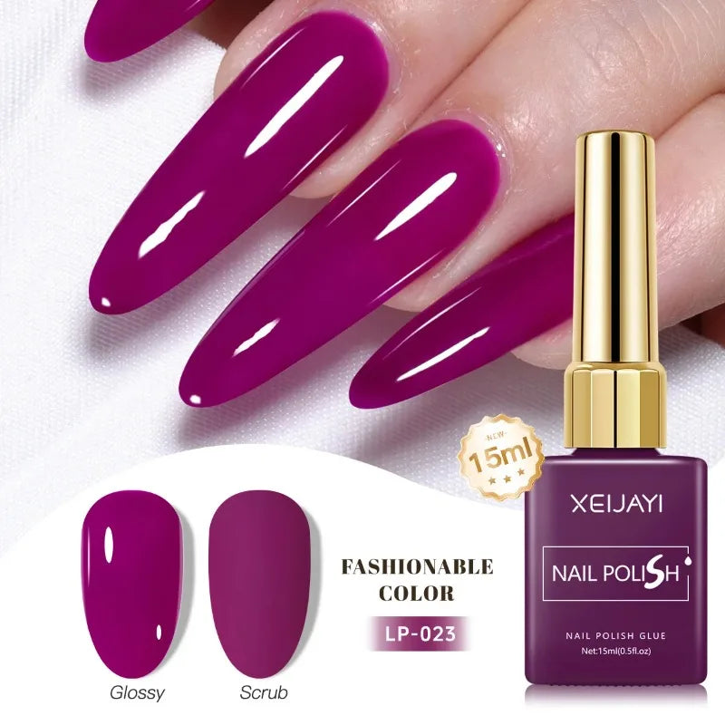 Colored Nail Varnish Gel 60 Colors Gloss Matte Ice-clear Nails Polish