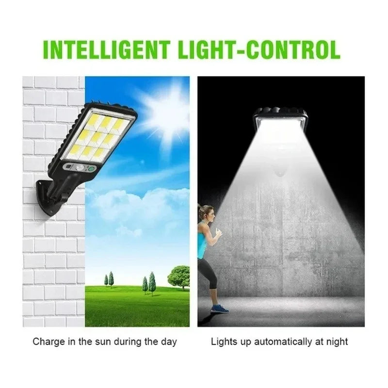 108COB Solar Outdoor Light – Motion Sensor, 3 Modes, IP65
