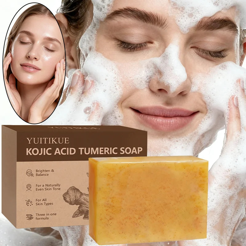 Turmeric Kojic Acid Cleansing Bar – Brighten & Deep Cleanse Cleansing Bar Soap Zpaxo