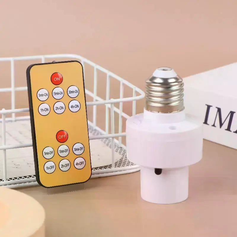 110V 220V E27 60W Wireless Remote Control Smart Timer Switch Lamp Zpaxo