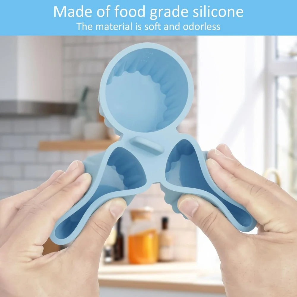 Silicone Air Fryer Egg Mold Easy Clean 3 Grids Cooking Bowl Durable Zpaxo