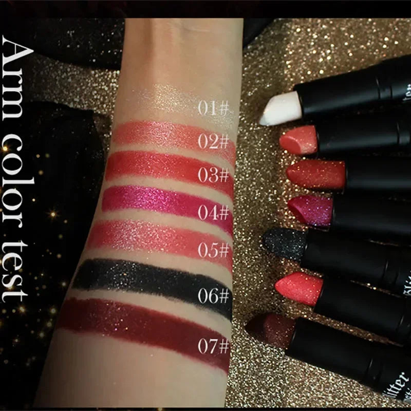MLSMILE Multi-color Non-stick Cup Matte Lipstick Lasting Easy Black