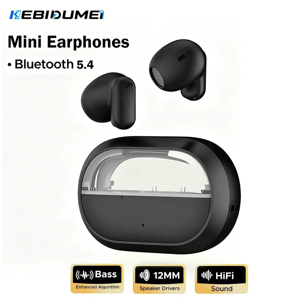 KEBIDUMEI Mini Earbuds Bluetooth 5 4 Earphones Hifi Stereo Noise