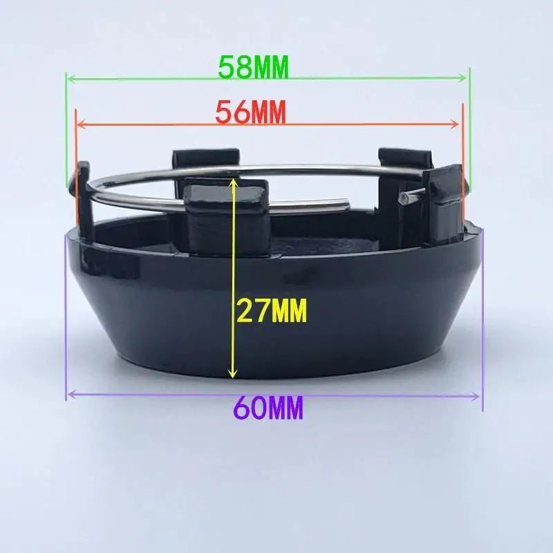 4-Pack 60mm Wheel Center Caps for NEX-O MK009 i40 16" Rims