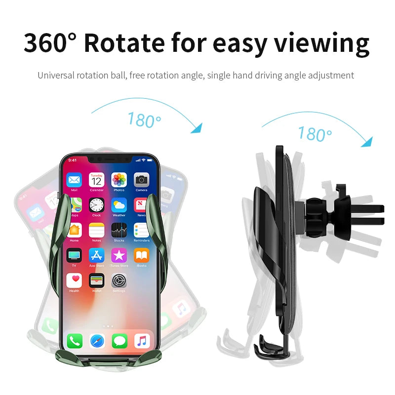 Car Phone Holder Stand Smart Air Vent Bracket Gravity Mount GPS
