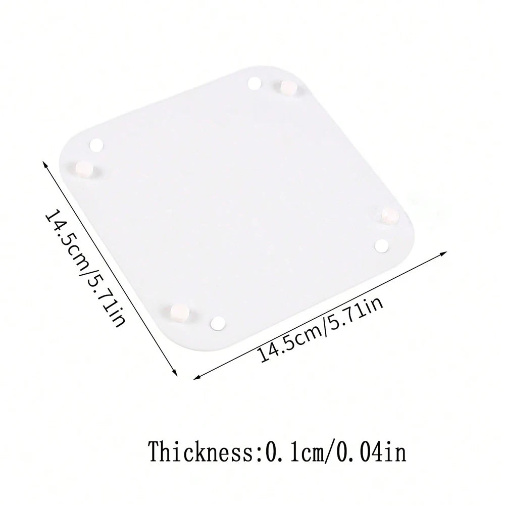 1PC Multi-purpose Silicone Coaster Anti-Scalding Mat Anti-slip Pot Snack Fruite Storage Tray Desktop Organizer Mat Home Decor Zpaxo White as picture shown