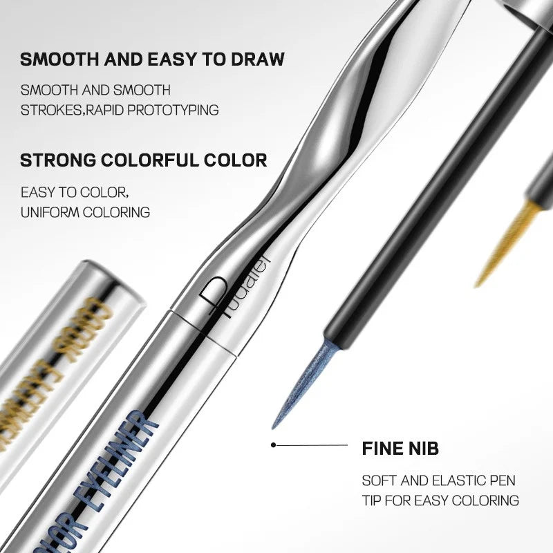 Colourful Eyeliner Liquid Waterproof Matte Pearllight Pen Long Zpaxo