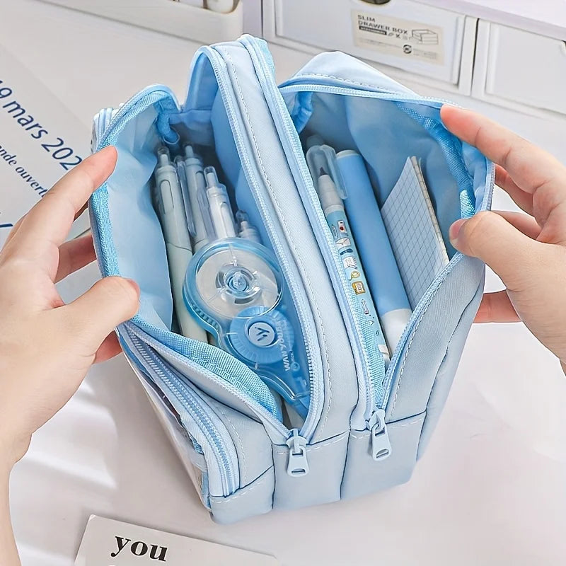 Large Capacity Pencil Case Multi-functional Pen Bag Markers