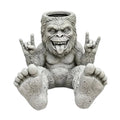 Resin Rebellious Monkey Planter Funny Big-foot Sasquatch Planter Outdoor Weather Resistant Novelty Gift for Plant Lovers Zpaxo Planter