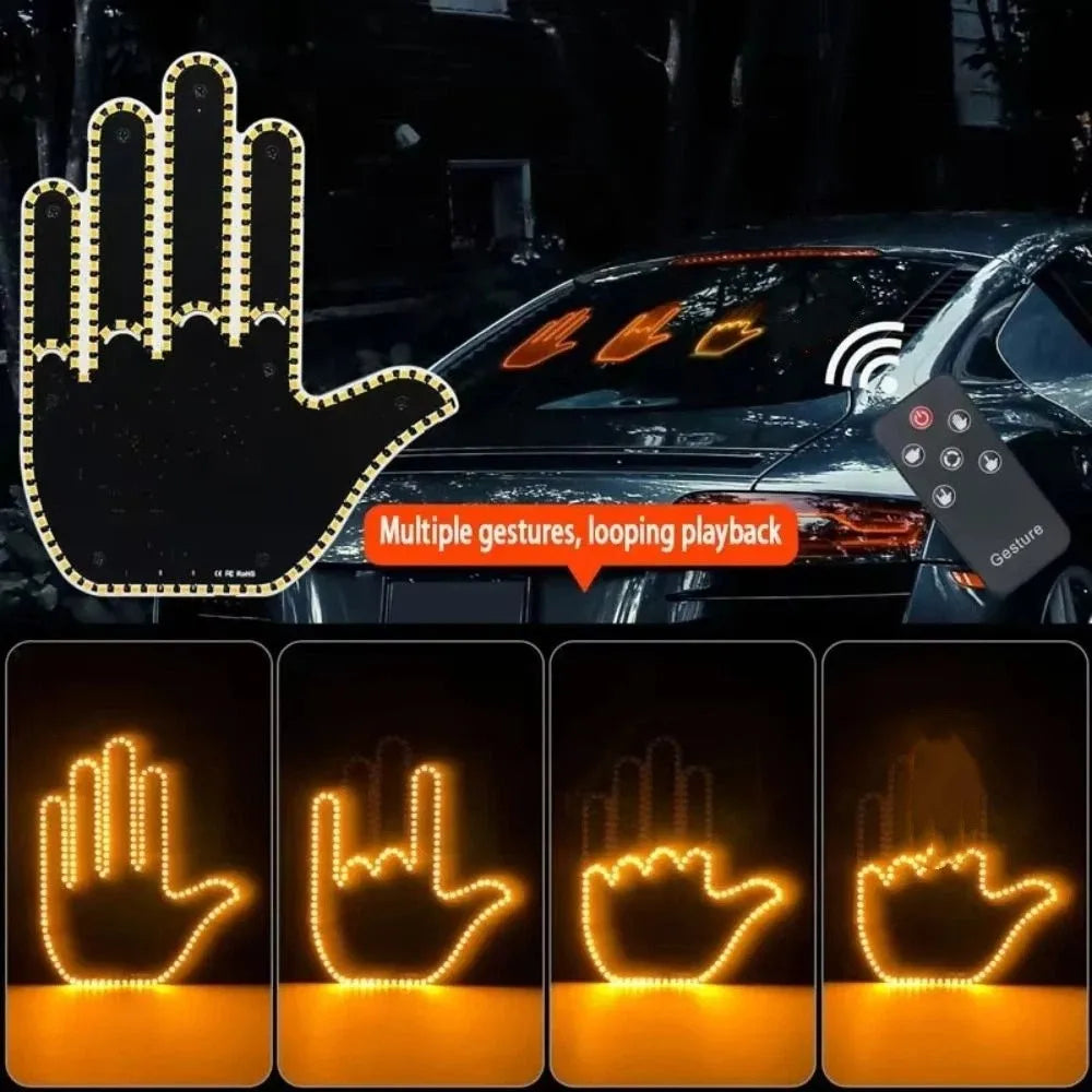 Remote Control Gesture Lights Five Finger Shaped Funny Hand Lamp Zpaxo