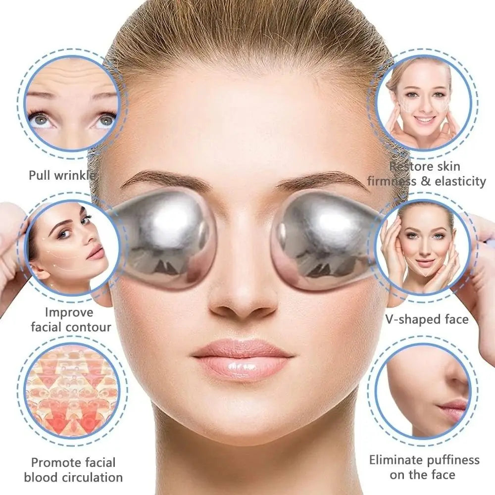 Ice Globes Freeze Steel Cryo Sticks Cold Release Wrinkle Ergonomics Zpaxo